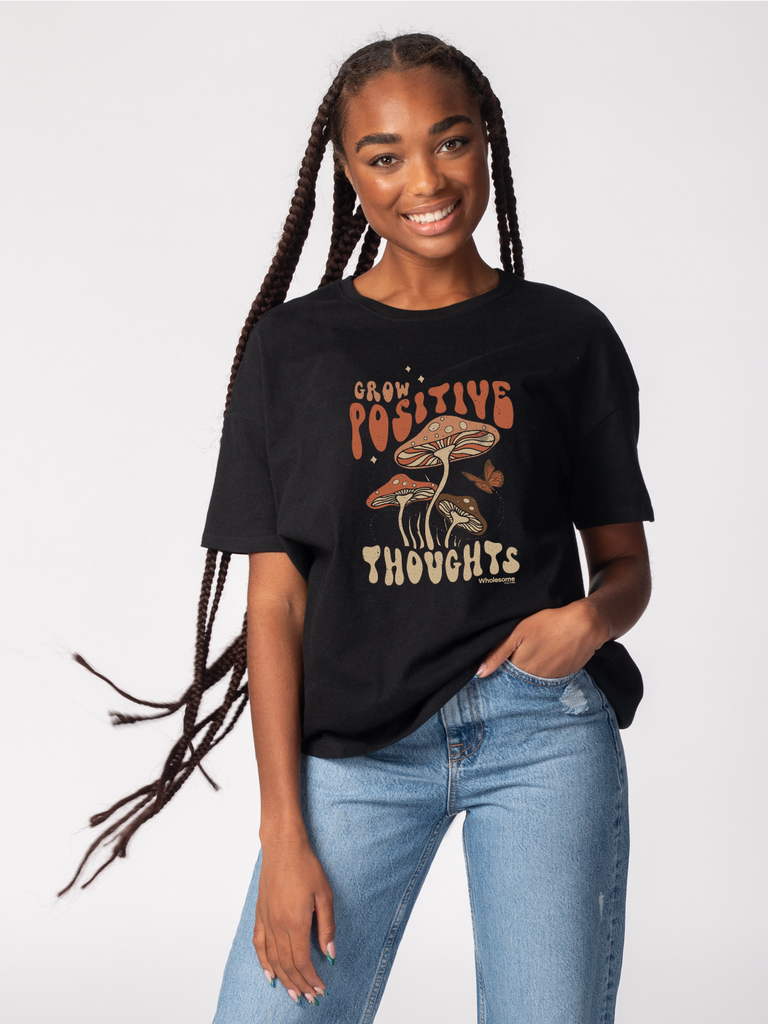 Grow Positive Thoughts 2.0 Oversized Tee