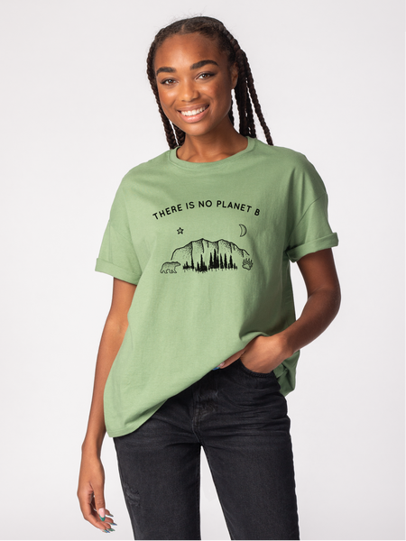 There Is No Planet B Oversized Tee Wholesome Culture